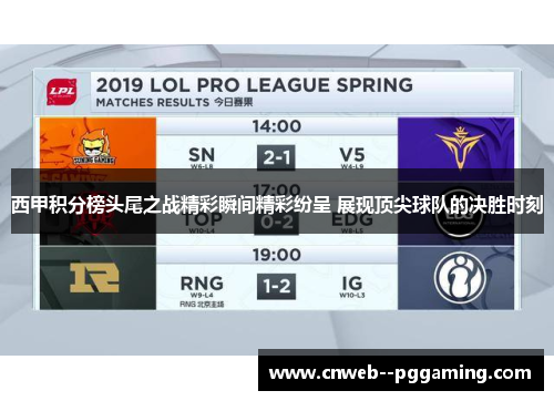 西甲积分榜头尾之战精彩瞬间精彩纷呈 展现顶尖球队的决胜时刻