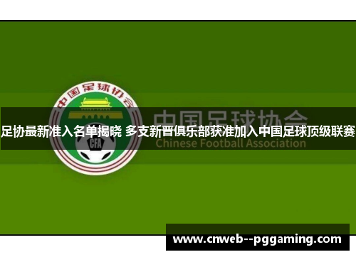足协最新准入名单揭晓 多支新晋俱乐部获准加入中国足球顶级联赛